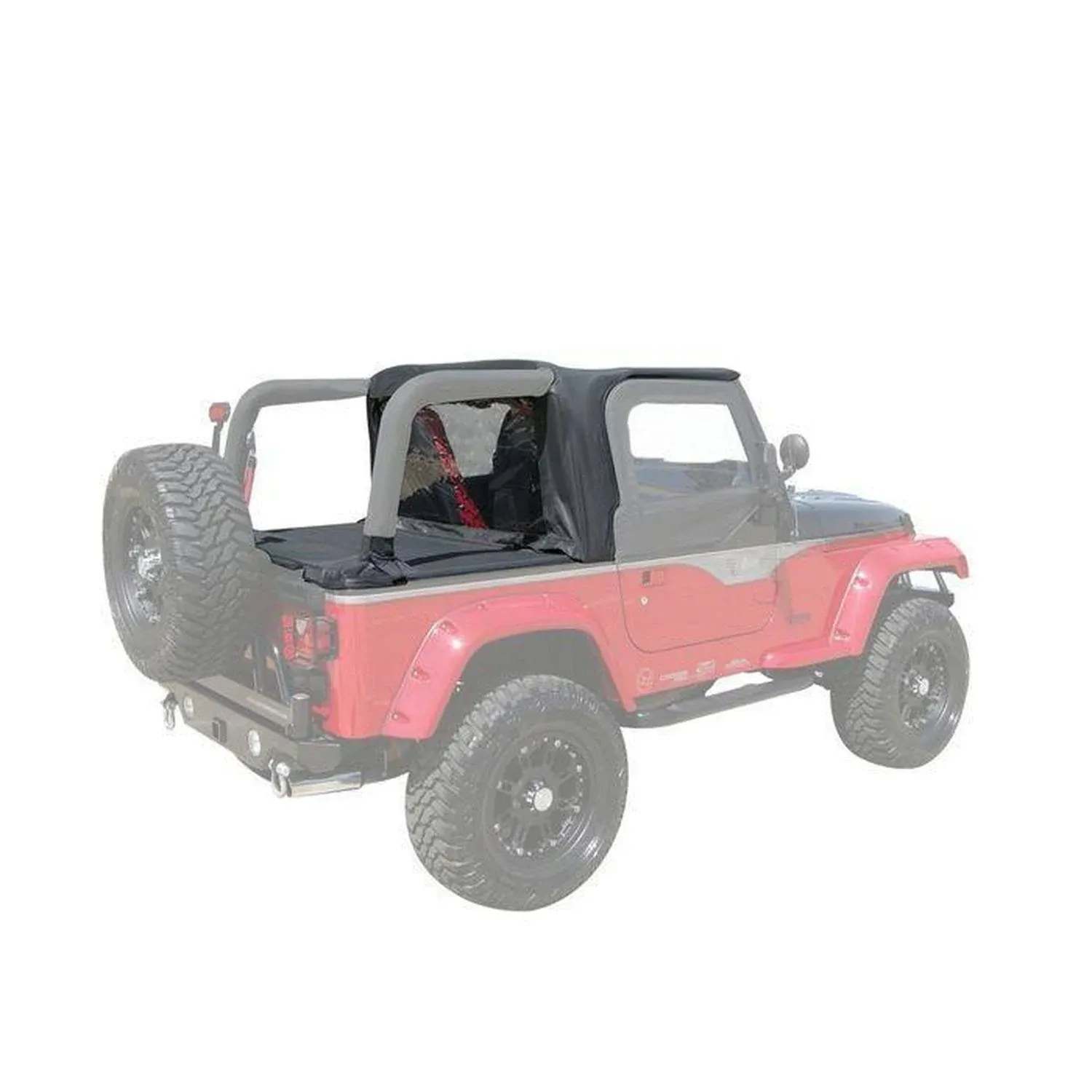 1997-2002 Jeep Wrangler Rampage 994015 - Black Denim Soft Cab Top