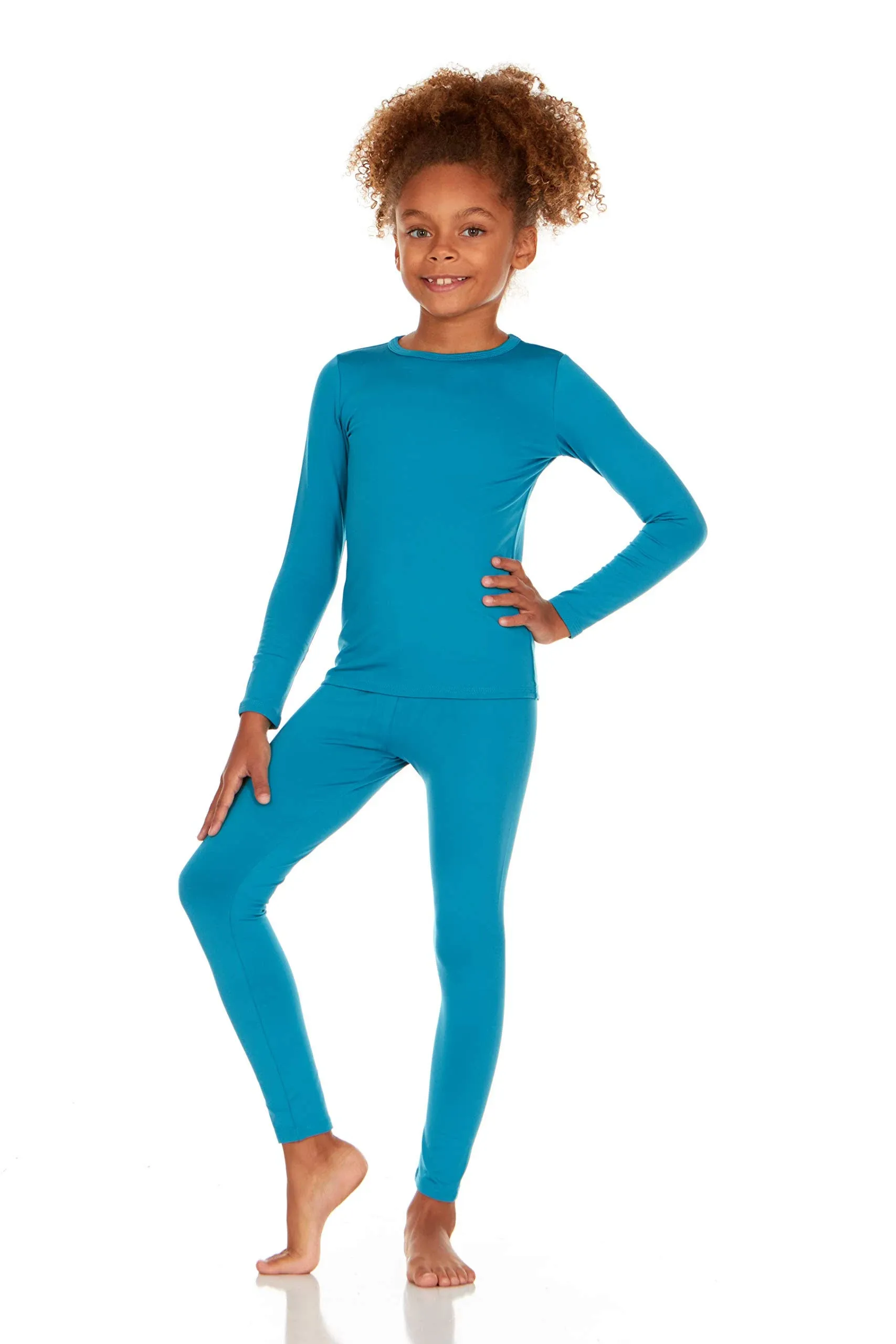 Thermajane Thermal Underwear for Kids Long Johns, Girls Thermal Underwear Set, Base Layer Kids Long Underwear