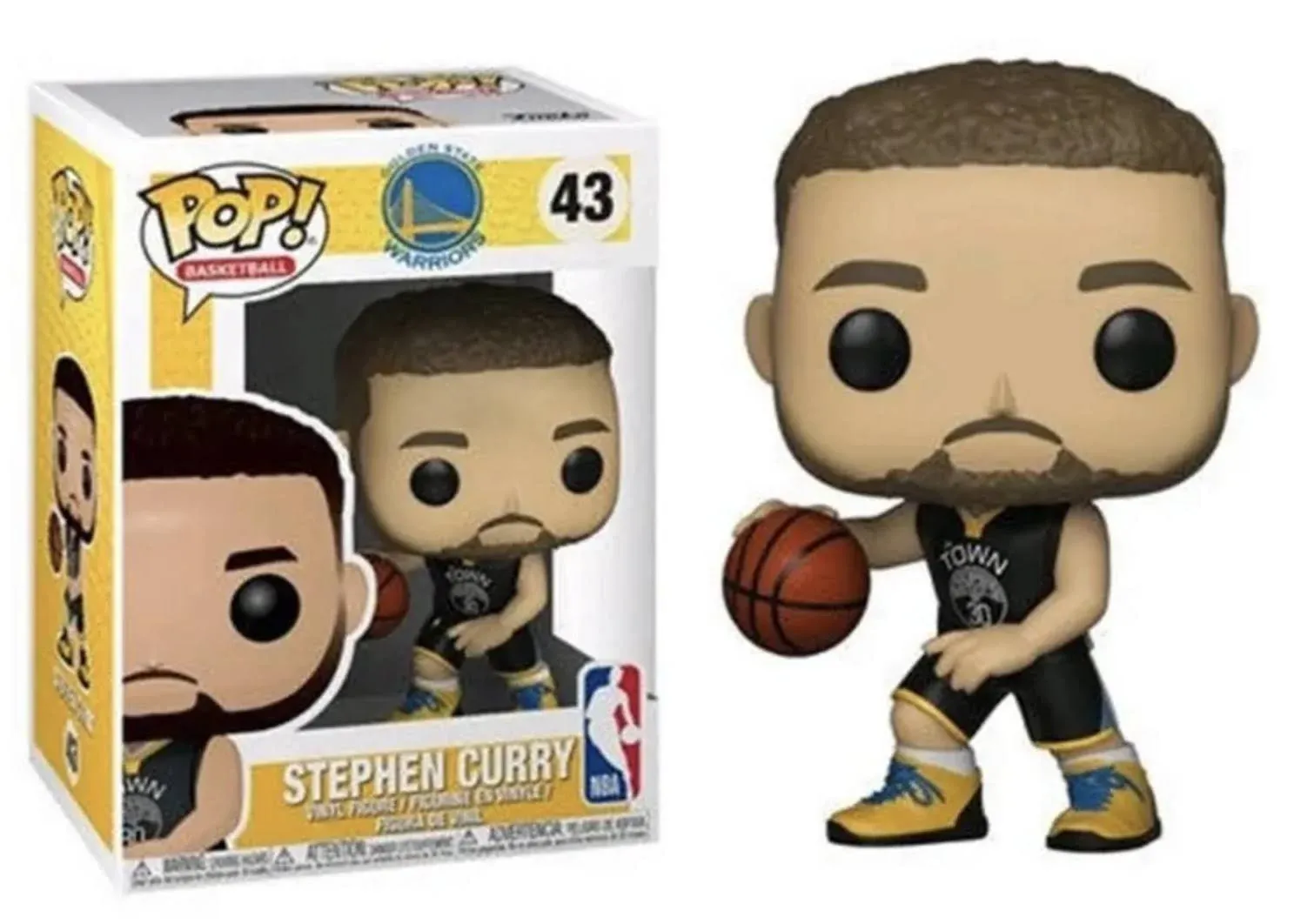 Funko POP NBA: Warriors - Stephen Curry, Multicolor, One Size