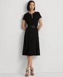 Lauren Ralph Lauren Women's Belted Georgette Dress