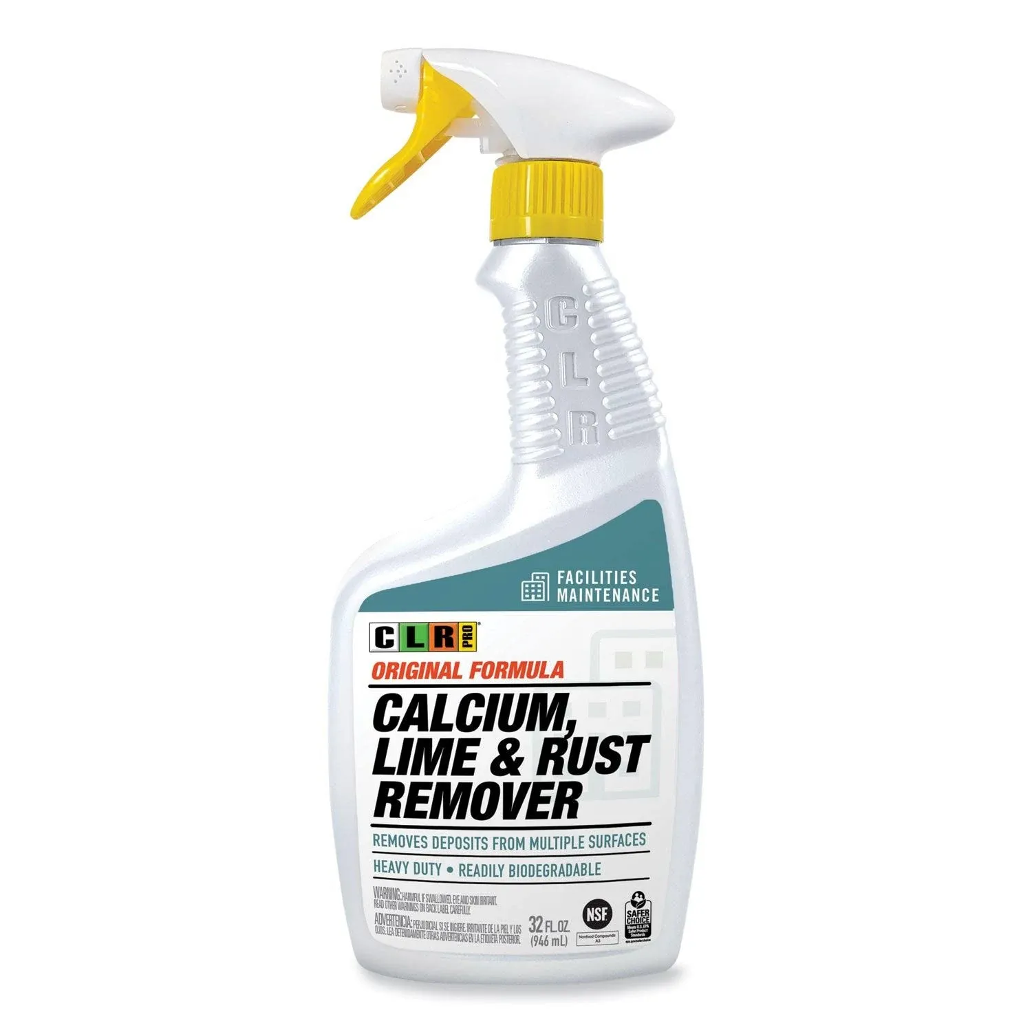 Clr Pro Calcium, Lime and Rust Remover, 32 oz Spray Bottle, 6/Carton