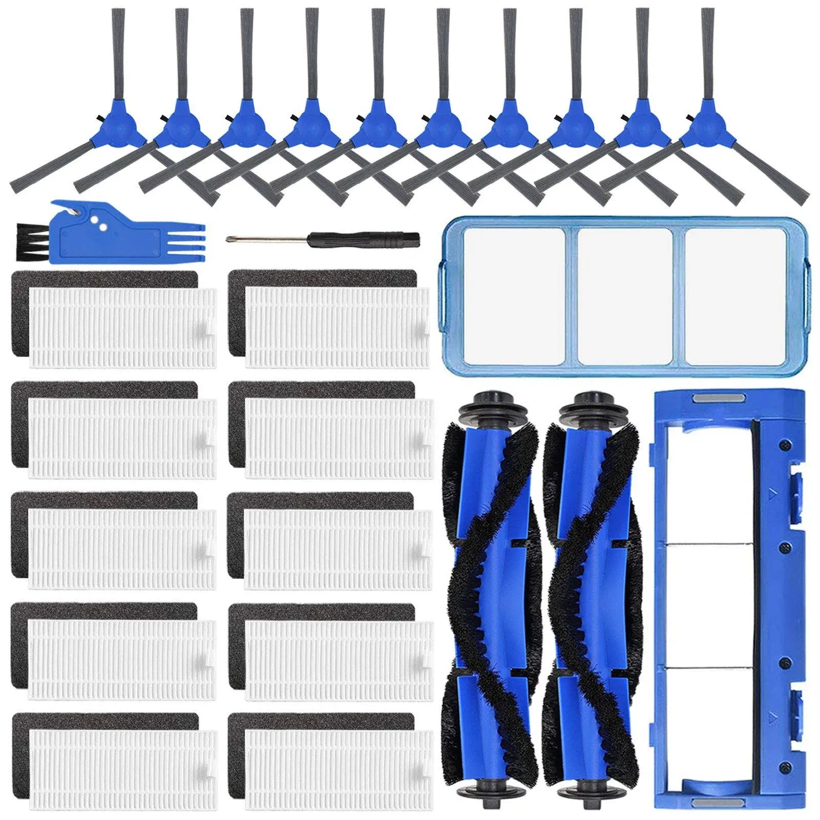 Replacement Parts Accessories Kit for Eufy RoboVac 11s 15c 30 30c 12 35C Vacuum Filters