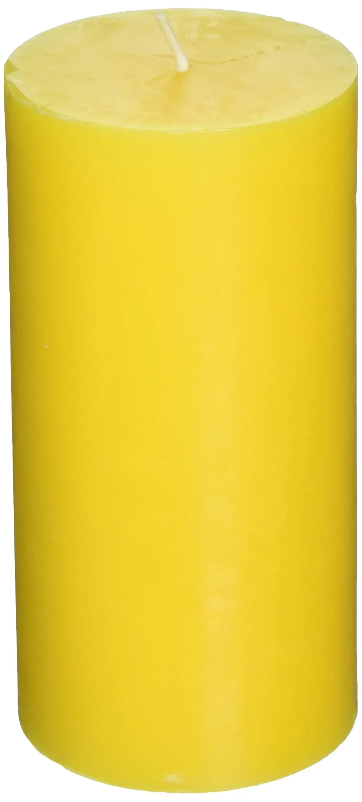 Jeco Inc. Citronella Pillar Candle, Yellow