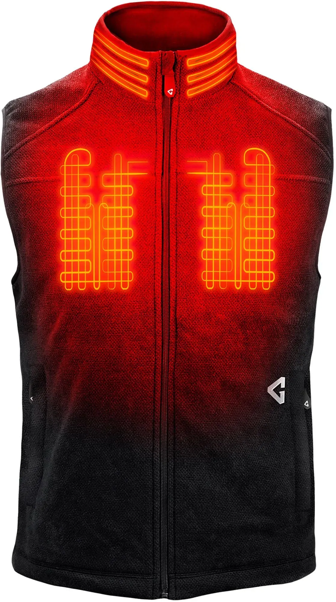 Gerbing 7V Men's Thermite Fleece Vest 2.0 – Heating Technology with 8 Hours 7V Battery – Rechargeable Battery Kit Included