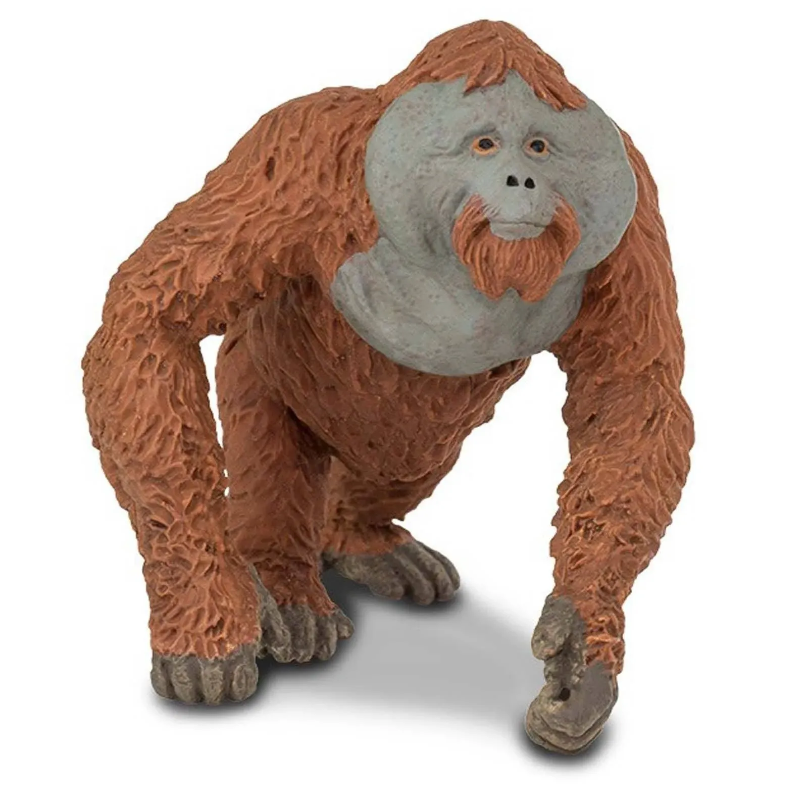 Safari Ltd. Male Orangutan Figurine - Lifelike 4.25" Hand-Painted Wildlife Figure - Educational Toy for Boys, Girls & Kids Ages 3+