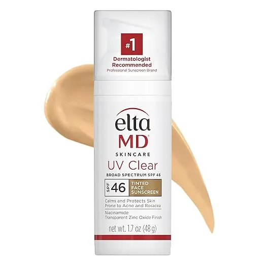 Eltamd Tinted UV Clear SPF 46 Facial Sunscreen, 1.7 Oz