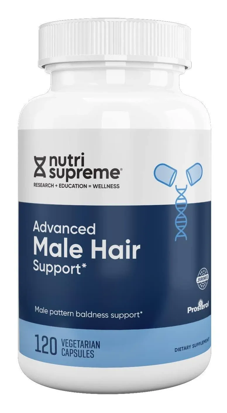 Nutri Supreme Advanced Male Hair Support Formula to Prevent Hair Loss, Hair Growth Supplement and Support Healthy Hair Follicles and Hair Growth