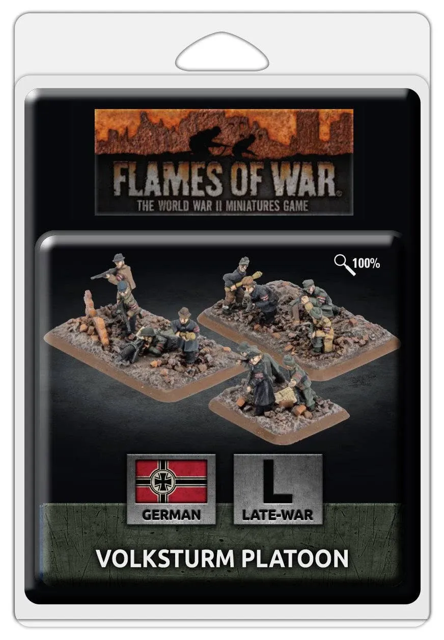 Volksturm Platoon (x38 Figs) Berlin German Late Flames of War