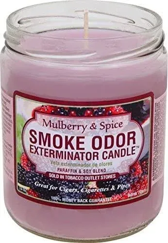 Smoke Odor Exterminator Odor Exterminator Mulberry and Spice 13oz by Smokers Candle