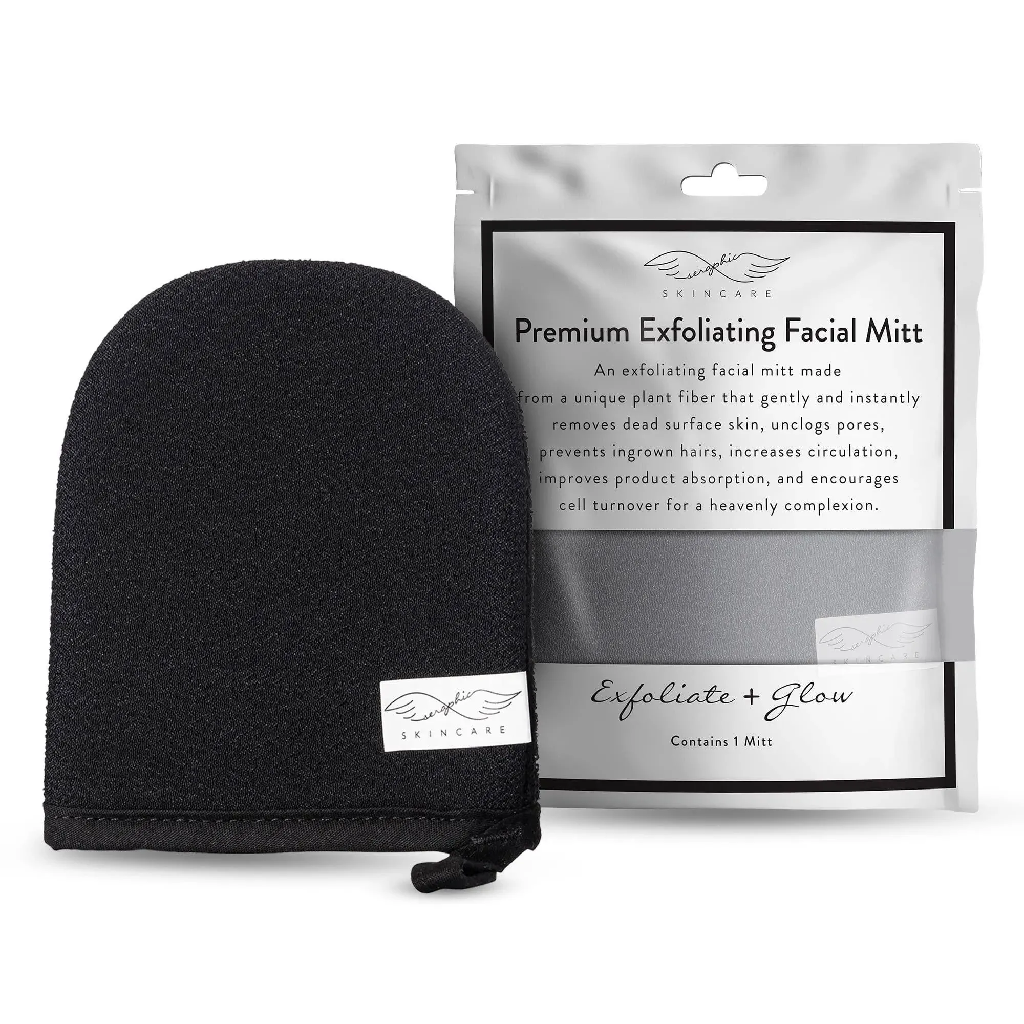 Seraphic Skincare Korean Exfoliating Mitt - Facial Exfoliating Scrub, Exfoliator ...