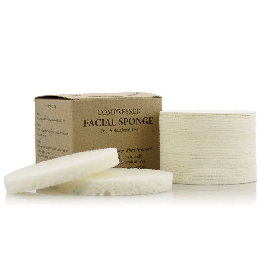 Appearus Face Sponge - Compressed Natural Cellulose Facial Sponges