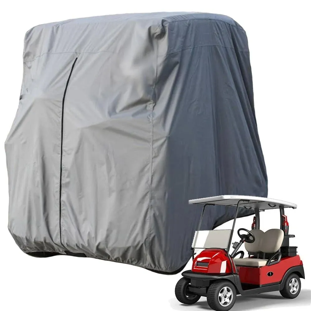 2Passenger Golf Cart Cover Waterproof Golf Cart Cover Fits EZ GO Club Car Yamaha