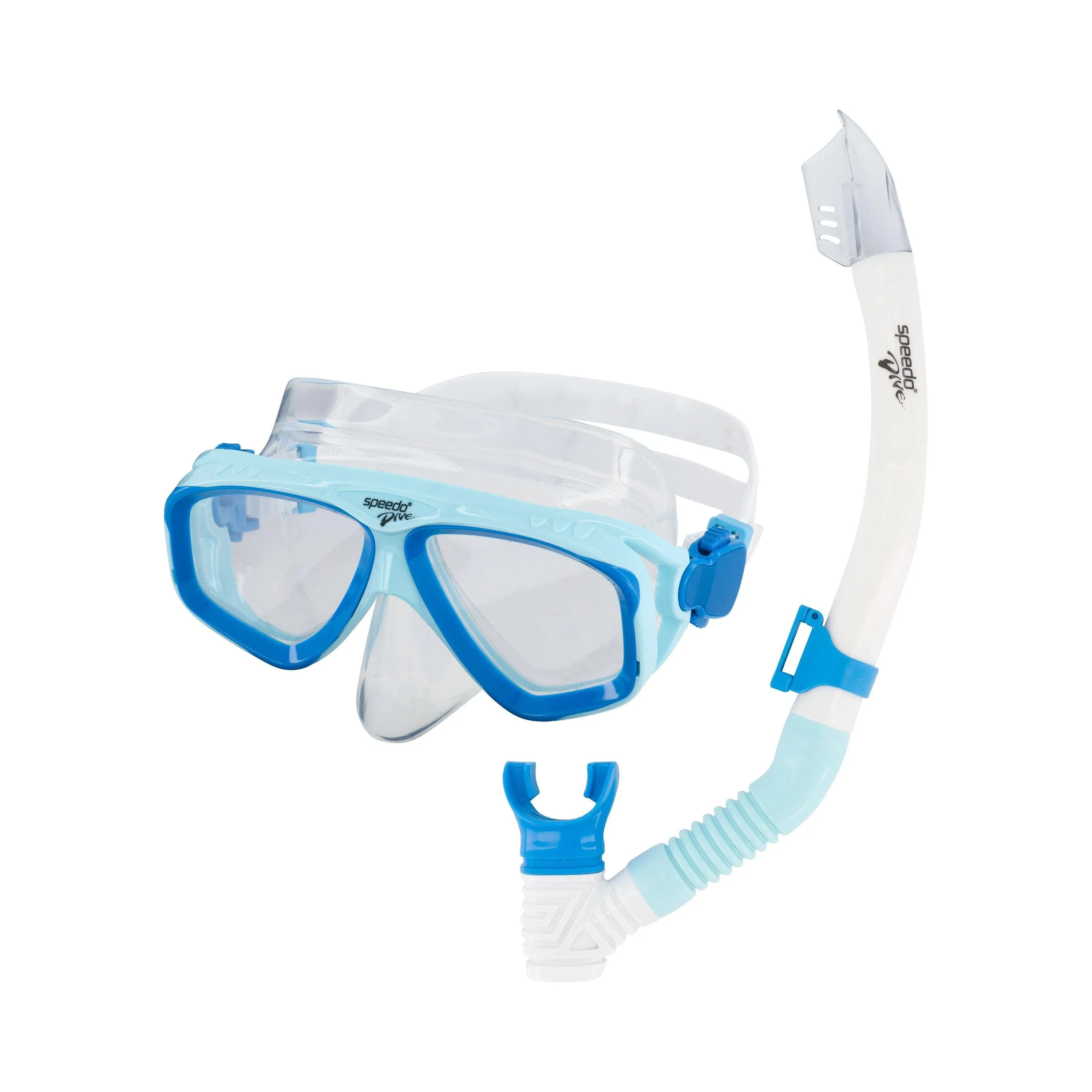 Speedo Adult Adventure Mask and Snorkel Set - Blue 7530332-457