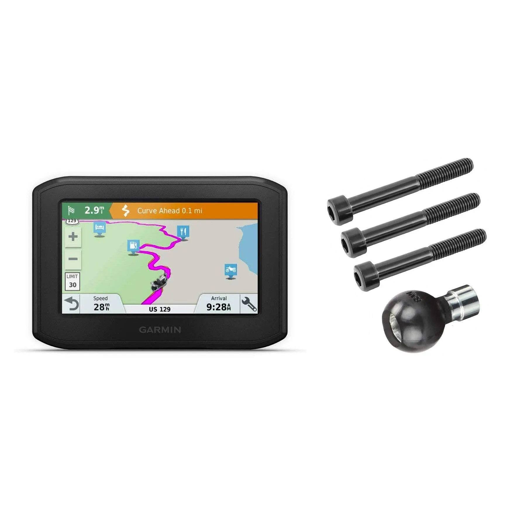 Garmin Zumo 396 LMT-S GPS Protective Hard Carrying Case Bundle 010-02019-00