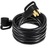 VEVOR 50ft 50a Rv Extension Cord Power Supply Cable 6 Awg Camper Rv Power Line Safety