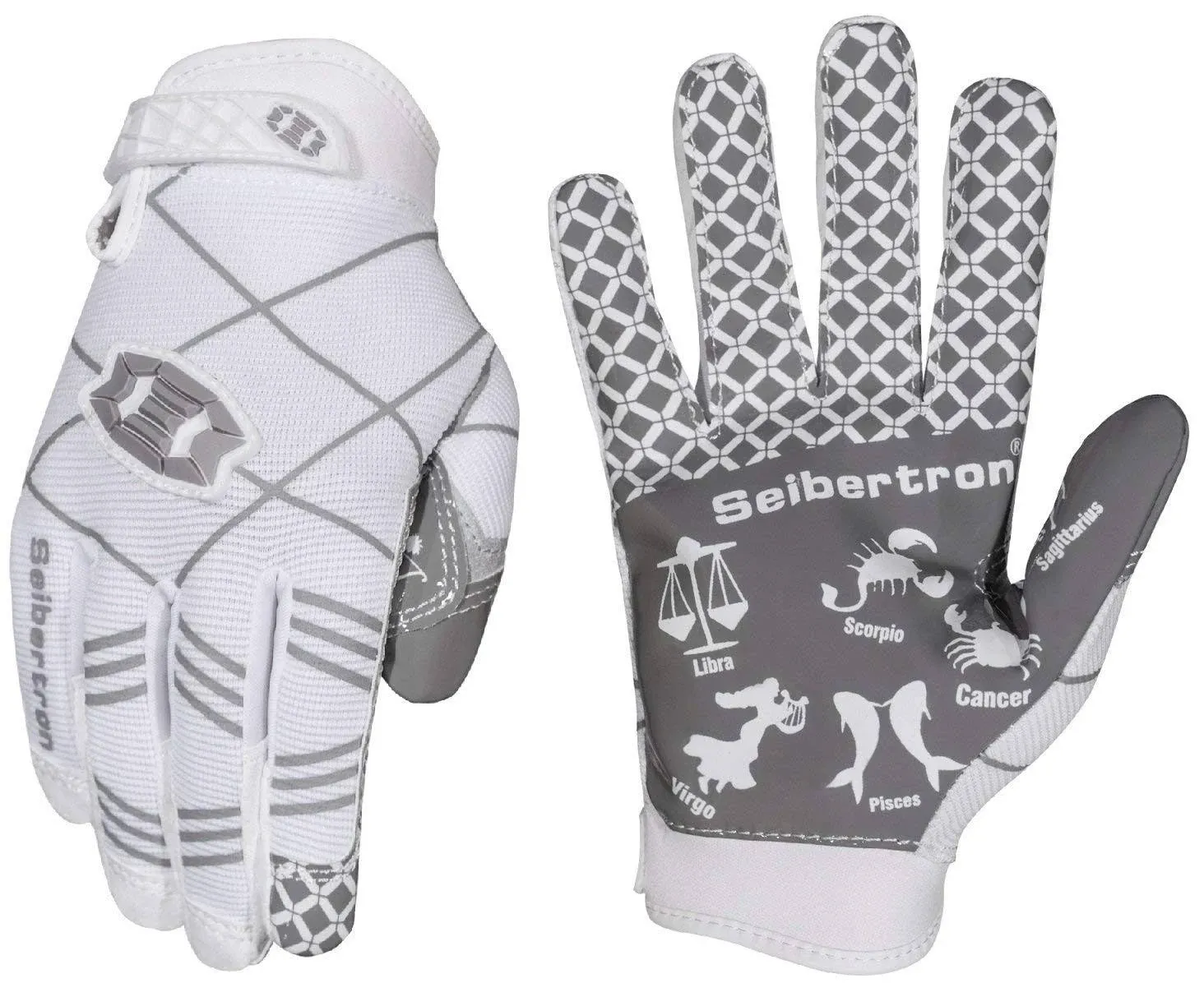 Seibertron Pro 3.0 Twelve Constellations Elite Ultra-Stick Sports Receiver Glove Football Gloves Youth