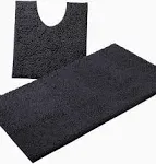 Bathroom Rugs Sets 2 Piece, Luxury Chenille Bath Mat Set, Soft Plush Anti-Slip