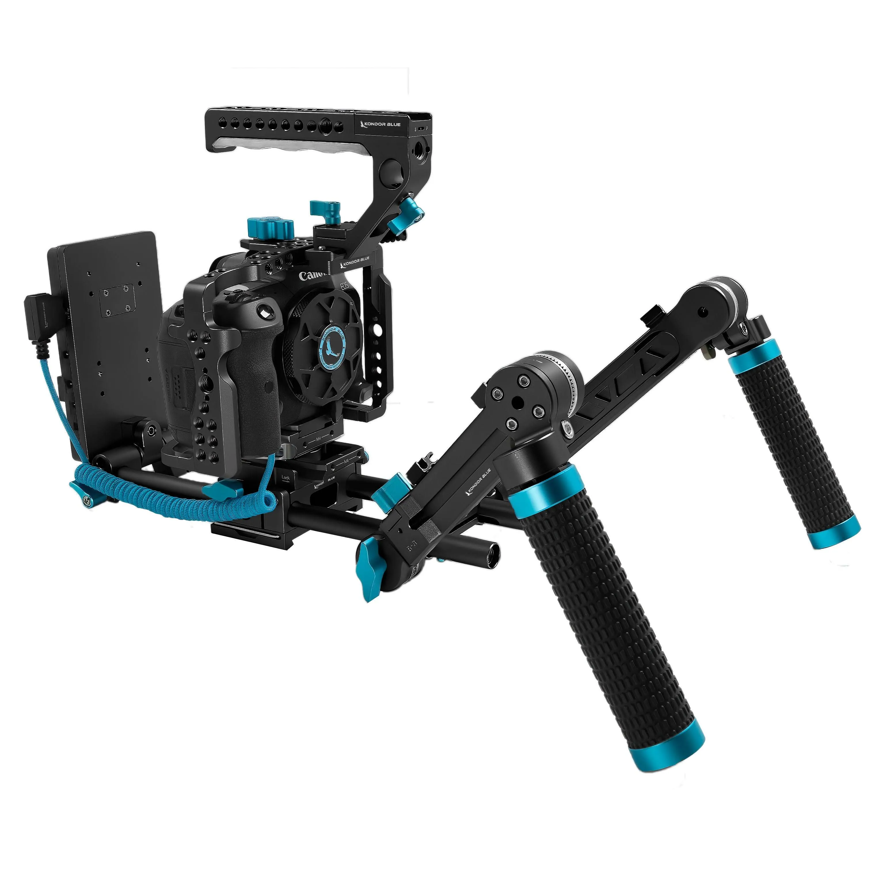 Kondor Blue  Ultimate Rig for Canon R5/R6/R Cage, Raven Black