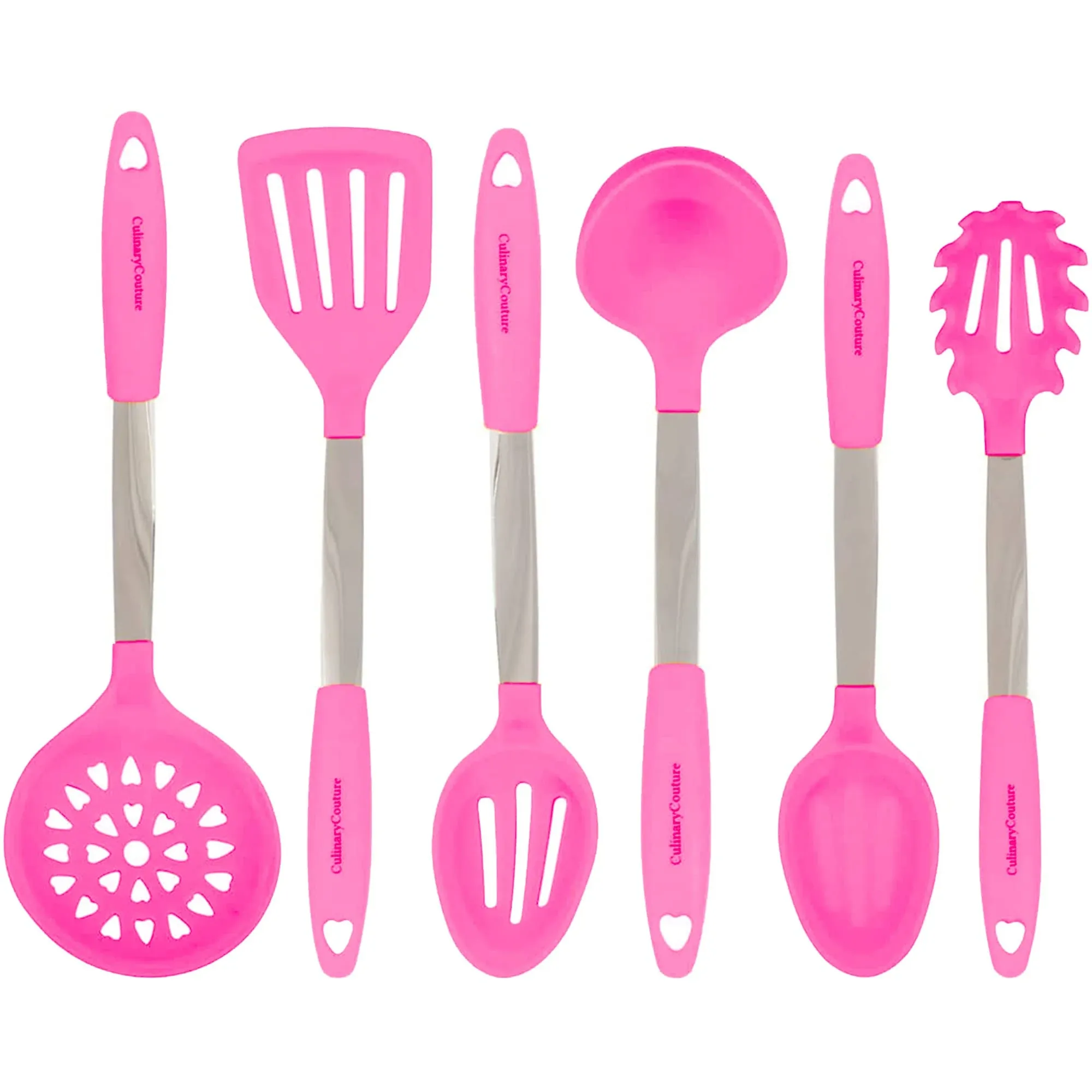 Vibrant Silicone Kitchen Utensils Set - Heat Resistant 450°F Cooking Essentials