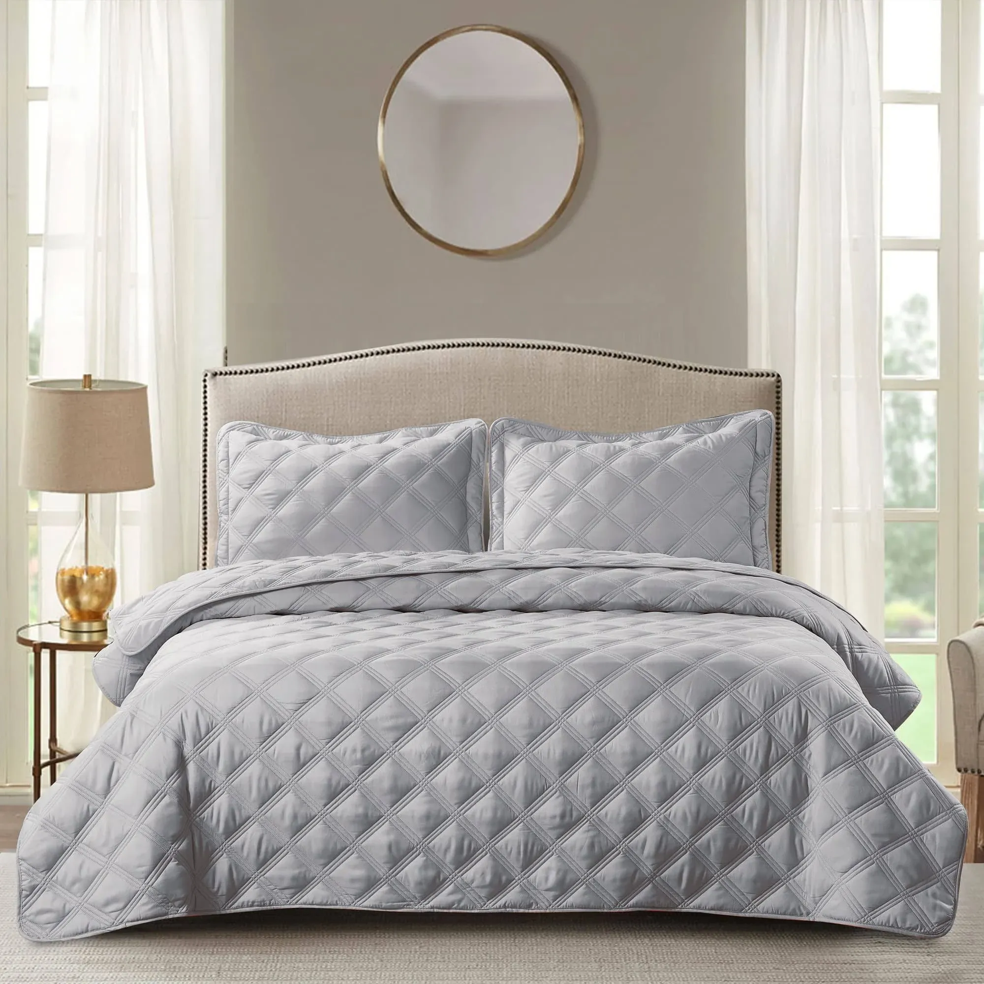 Serenta Charleston Down Alternative Quilted 3 Piece Bedspread Set