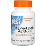 Doctor's Best Alpha-Lipoic Acid 600, Helps Support Glucose Metabolism and Regenerate Antioxidants* Non-GMO, Gluten Free, Vegan, Soy Free, 60 Veggie Caps