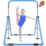 Safly Fun Expandable Gymnastics Bar for Kids - Height Adjustable Junior Training