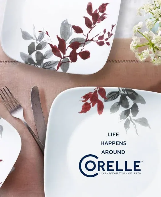 Corelle® Kyoto Leaves 16-piece Dinnerware Set, Service for 4