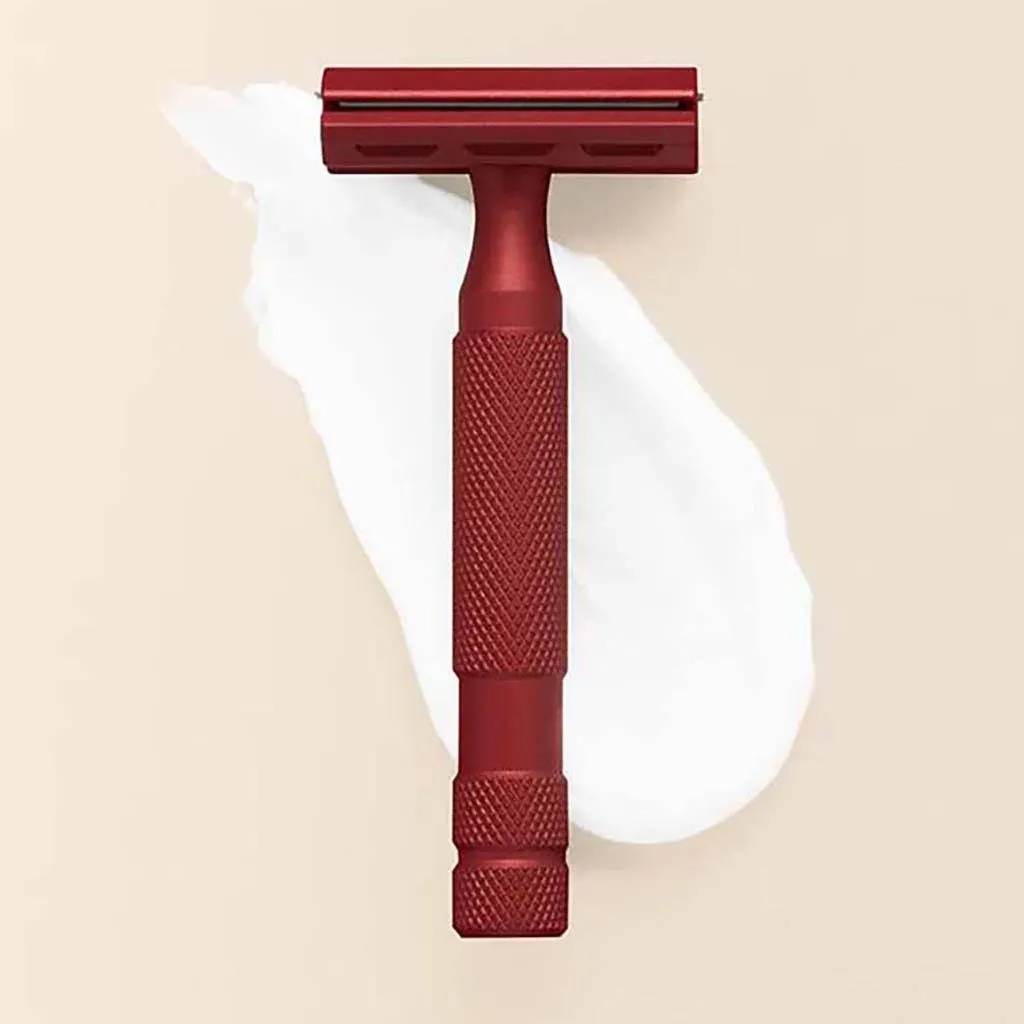 Rockwell 6S - Adjustable Stainless Steel Safety Razor Red