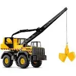 Tonka Steel Classics Mighty Crane - Made with Steel &amp; Sturdy Plastic, Yellow Toy