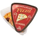 Pizza Slice Container Storage with Lids. Tray, 23,0x19,6x6,2 cm, transparent 