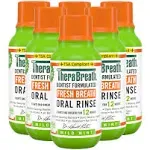 TheraBreath Fresh Breath Dentist Formulated Oral Rinse, Mild Mint, 3 fl oz (Pack of 6)