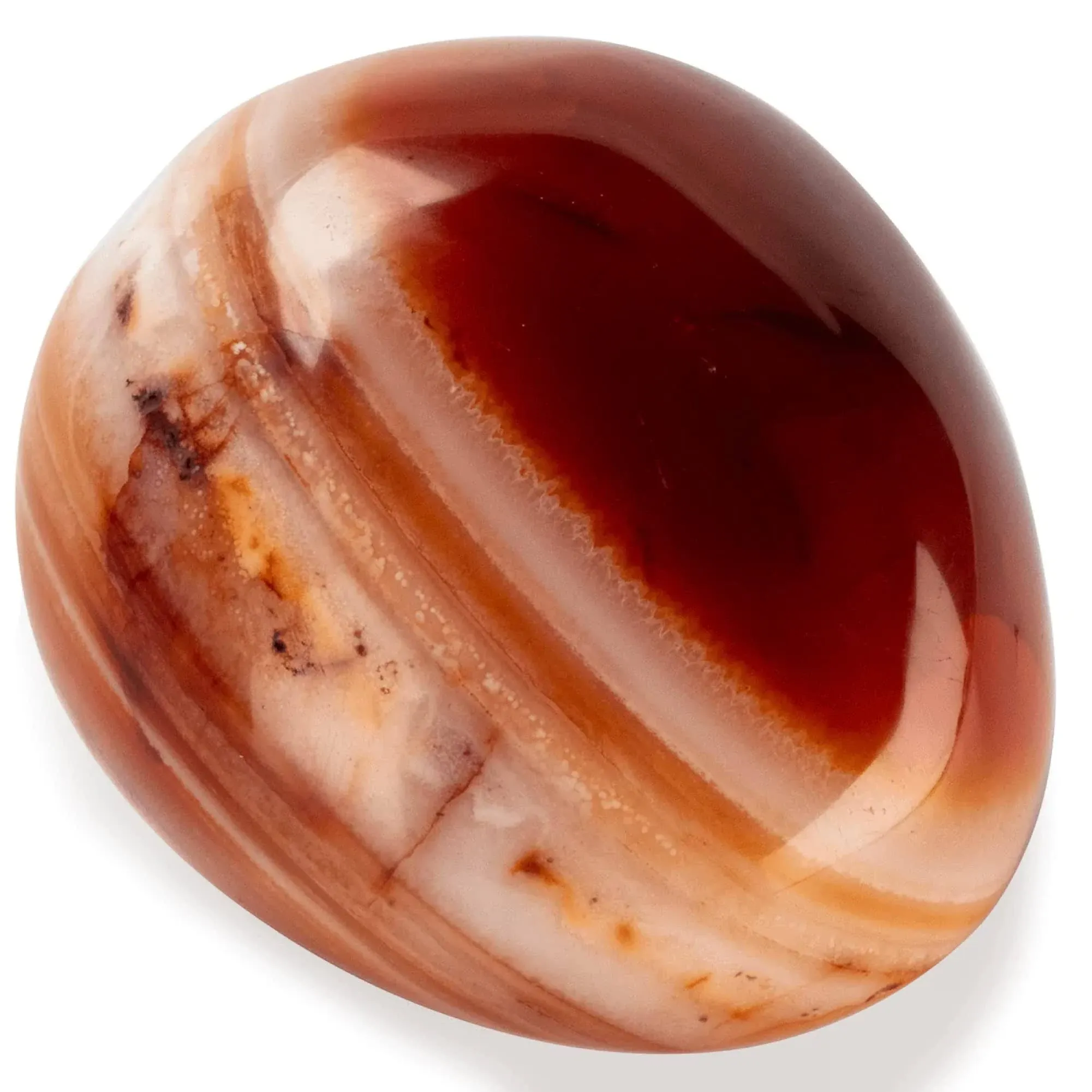 KALIFANO Carnelian Palm Stone with Healing & Calming Effects - AAA Grade High ...