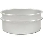 Fat Daddio's Anodized Aluminum Round Cake Pans, 2 Piece Set, 9 x 2 inch