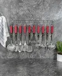 Hell's Kitchen 10-pc. Kitchen Utensil Set - Red