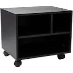 Medium Density Fibreboard Printer Cart In Black