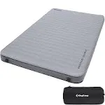 KingCamp Luxury 3D Double Self Inflating Sleeping Pad for Camping, 2 Person Camping Mattress with Pump Sack, Ultra Thick Foam Mattress Queen Size Air Pad Mat (79"x50.4"x3.0", Grey-Double-9.5 R)