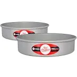 Fat Daddio's Anodized Aluminum Round Cake Pan 7 x 2 inch, Set of 2