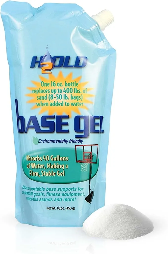 H2Old, BaseGel Basketball Goal Portable Bases Polymer, 16-Ounce