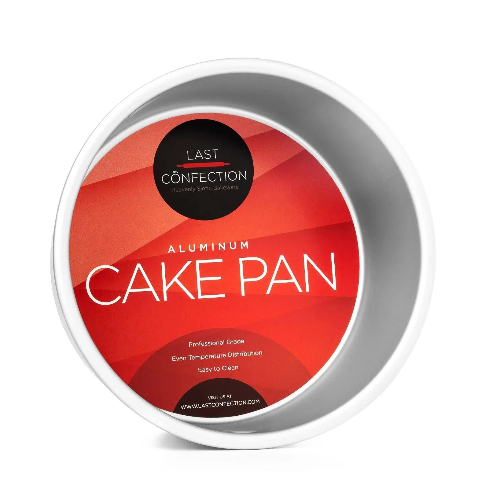 Last Confection 7" x 4" Aluminum Round Cake Pan - Professional Bakeware