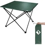 VILLEY Portable Camping Side Table, Ultralight Aluminum Folding Beach Table with Carry Bag for Outdoor Cooking, Picnic, Camp, Boat, Travel