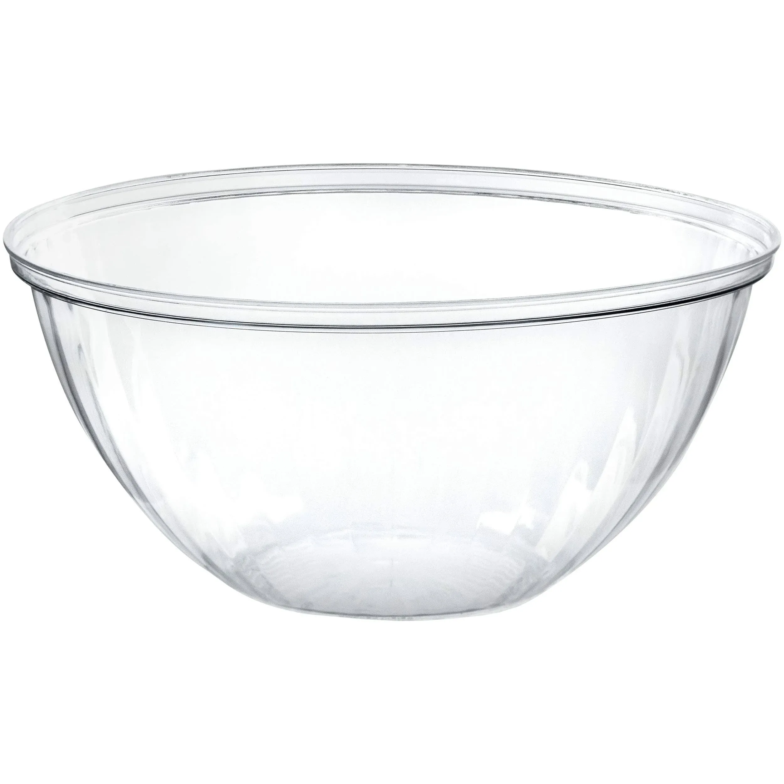 8 Pack of Lightweight Crystal Clear Plastic Serving Bowls for Every Occasion