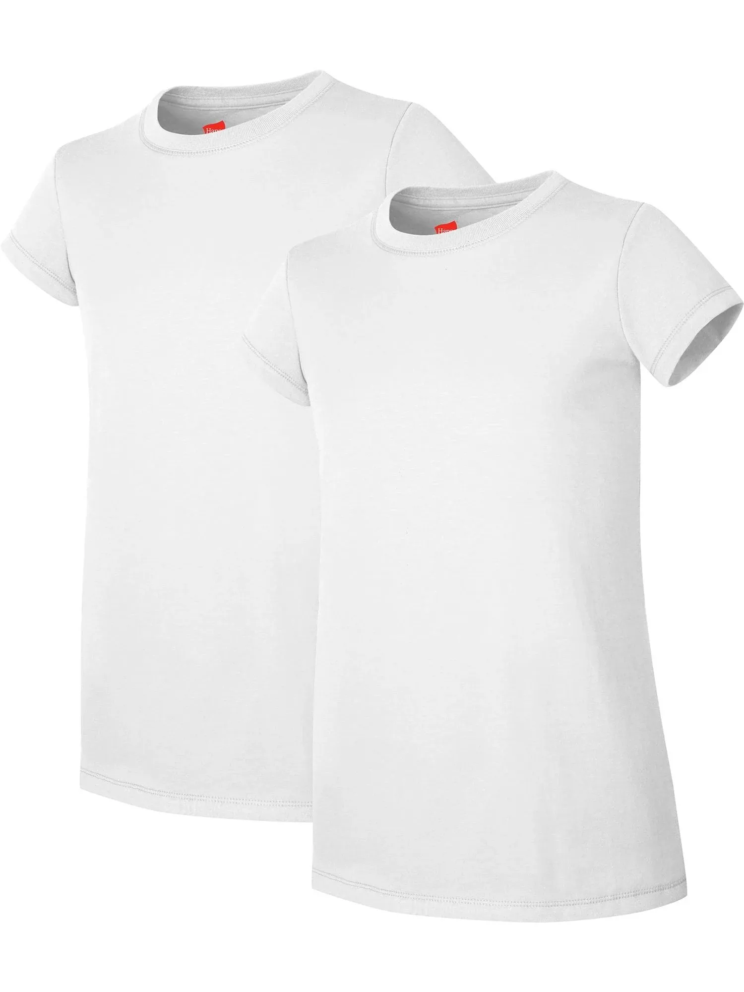 Hanes Girls Jersey Cotton Tee (Pack of 2)