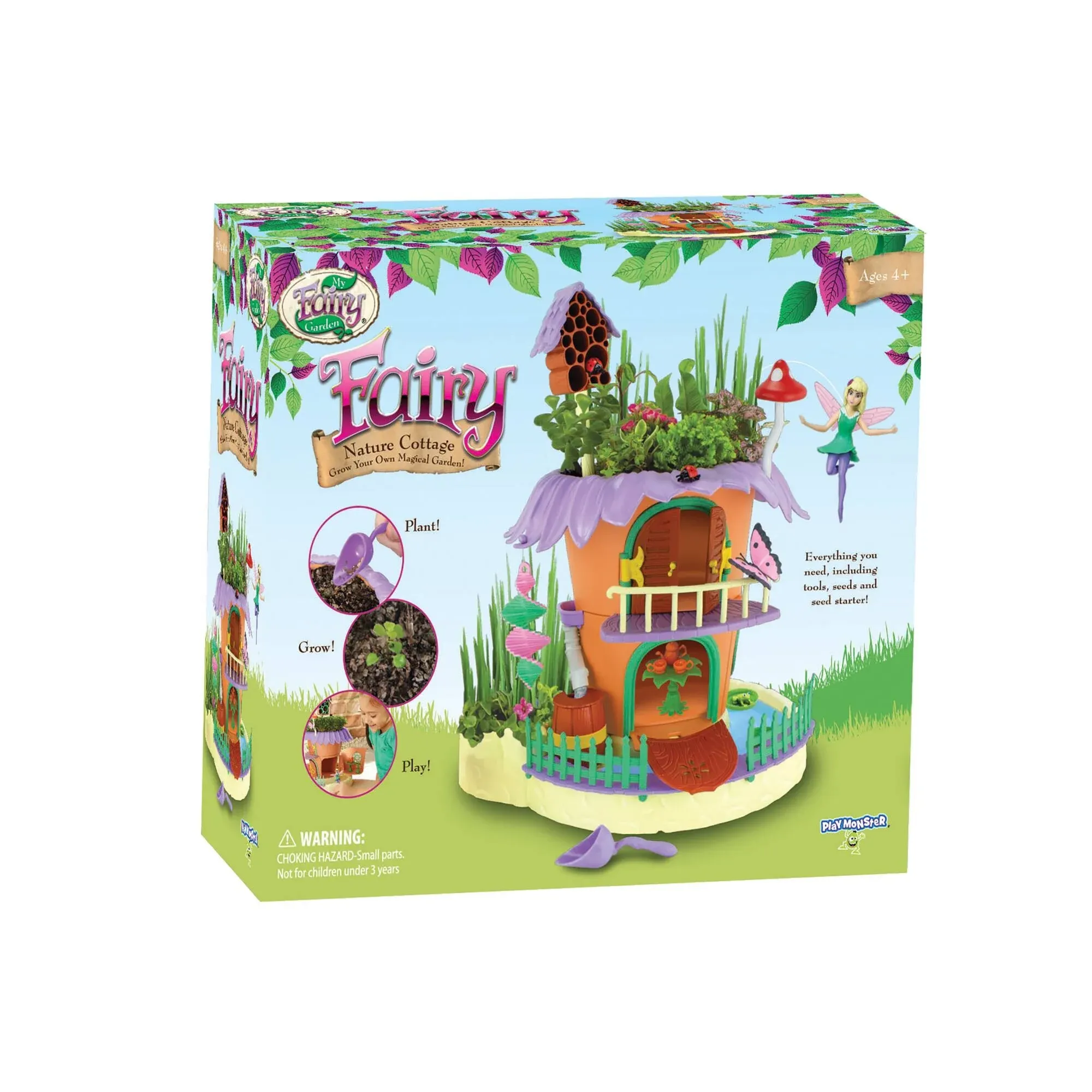 My Fairy Garden — Nature Cottage Toy Figurine and Plant Kit — Grow Your Own...