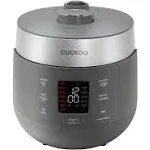 Cuckoo 10 Cup HP Twin Pressure Rice Cooker/Warmer with Nonstick Inner Pot, White