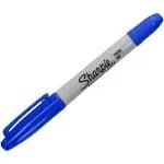 Sharpie Twin Tip Permanent Marker Fine Tip Blue 12 pc(s)