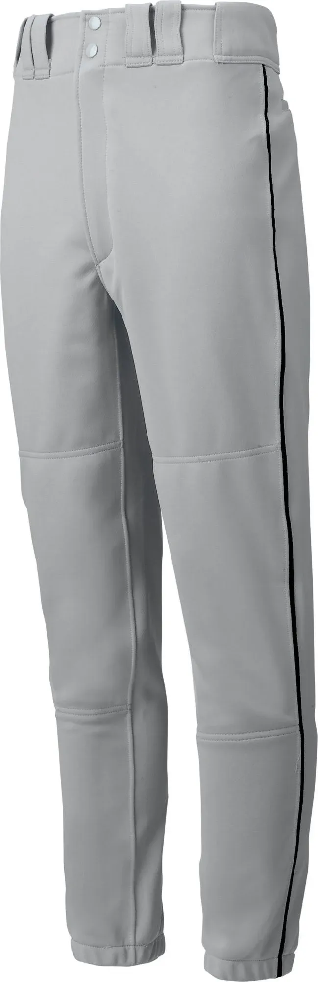 Mizuno Men&#039;s Premier Piped Baseball Pant Sz Large Grey W/ Black Piping NEW