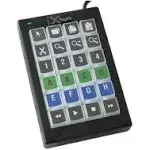 X-keys Programmable USB Keypads and Keyboards (24 Key, Black and White)