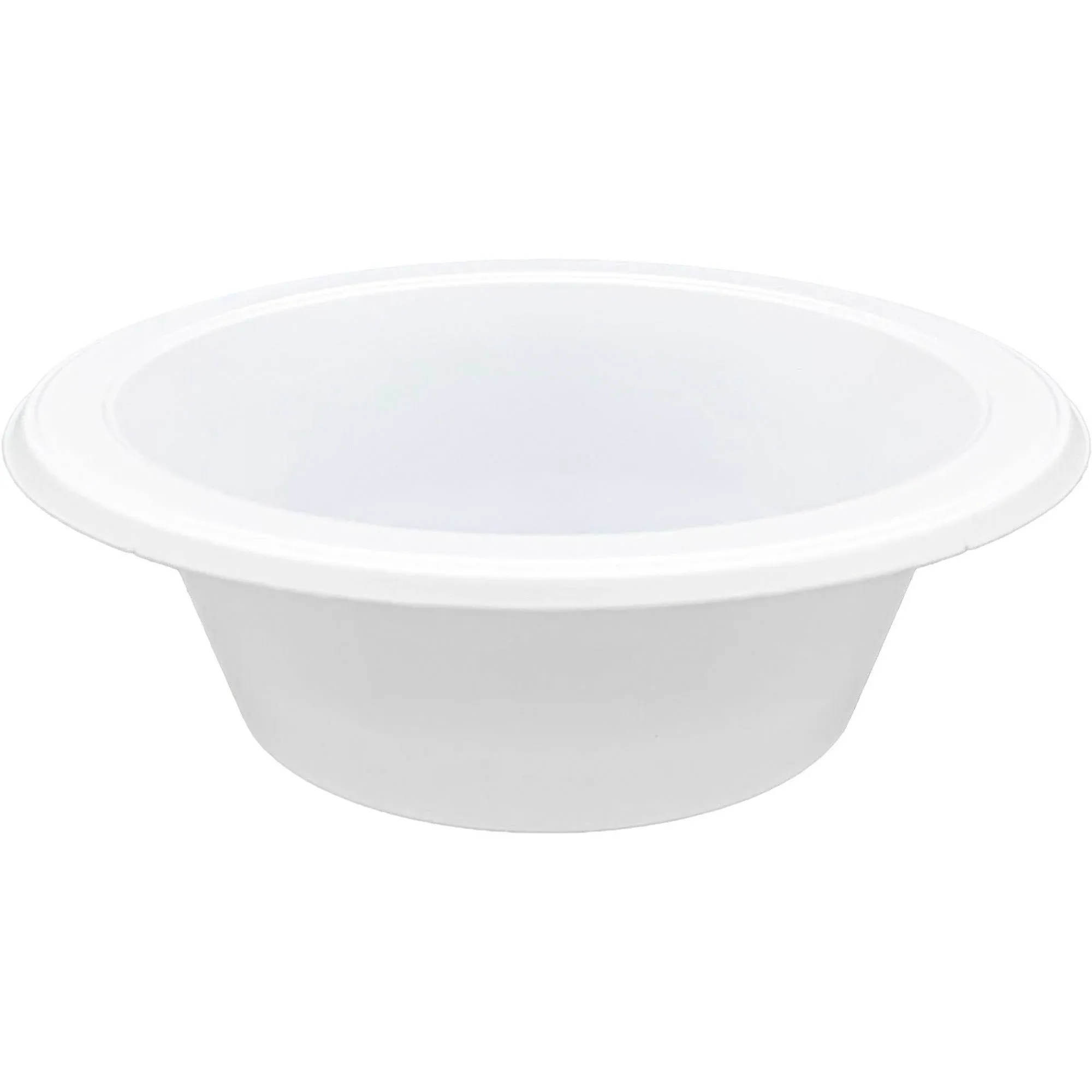 Genuine Joe 12 oz Plastic Bowl Reusable/Dispo<wbr/>sable 125/Pk White (GJO10424)