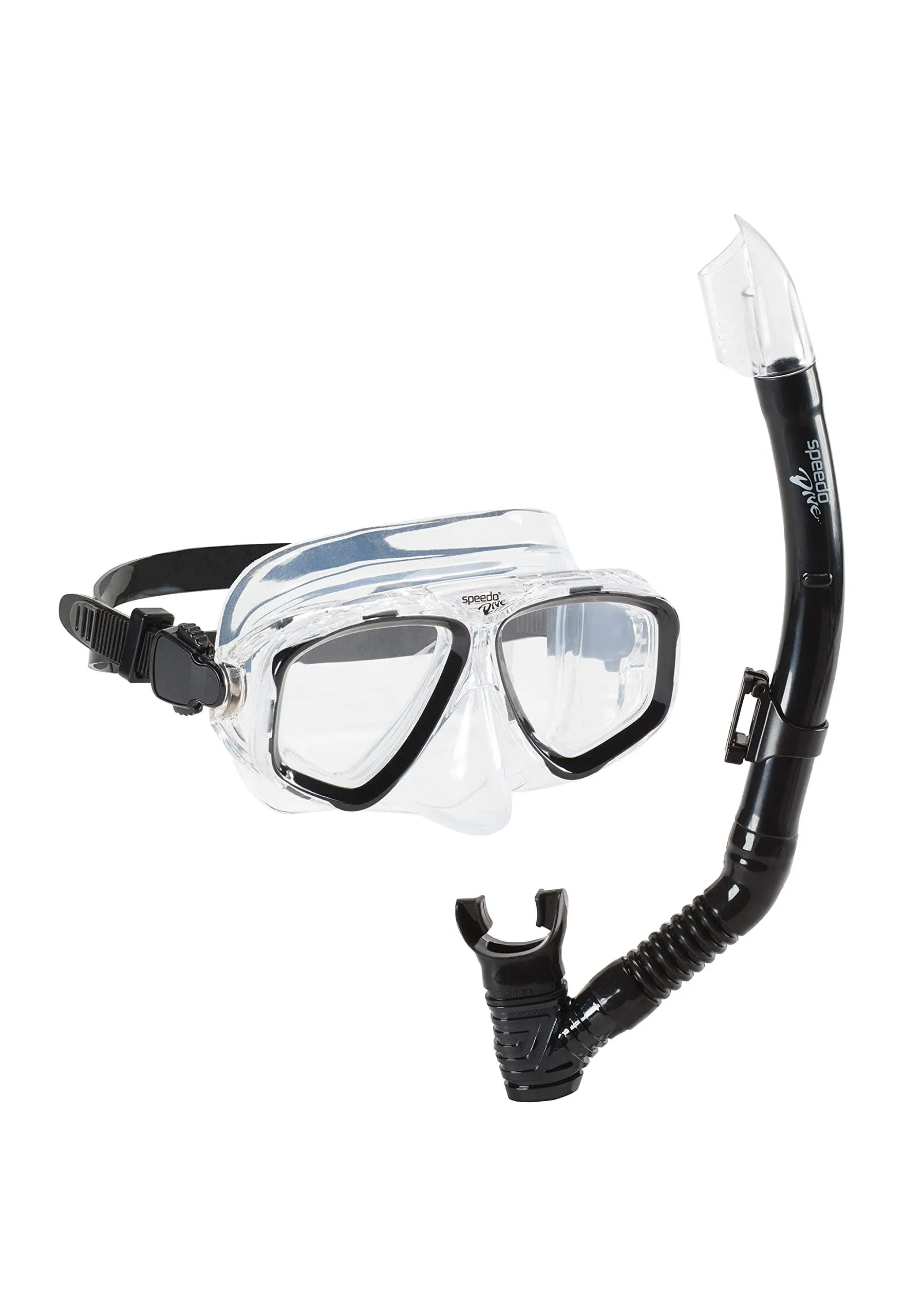 Speedo Adult Adventure Mask & Snorkel Set Black