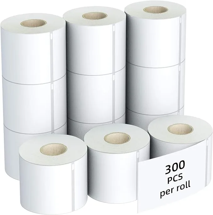 3600 Labels Compatible DYMO 30256 2-5/16&#034; X 4&#034; Shipping Labels, LabelChoice 12 